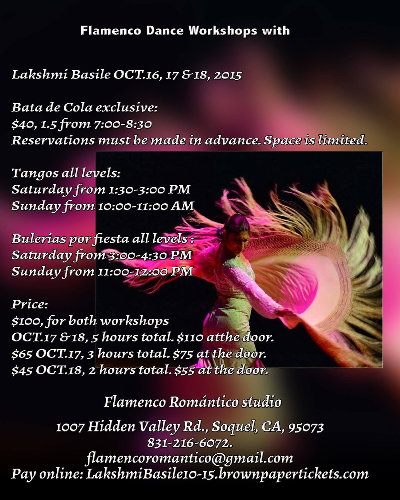 2015 Lakshmi Basile Flamenco dance workshop