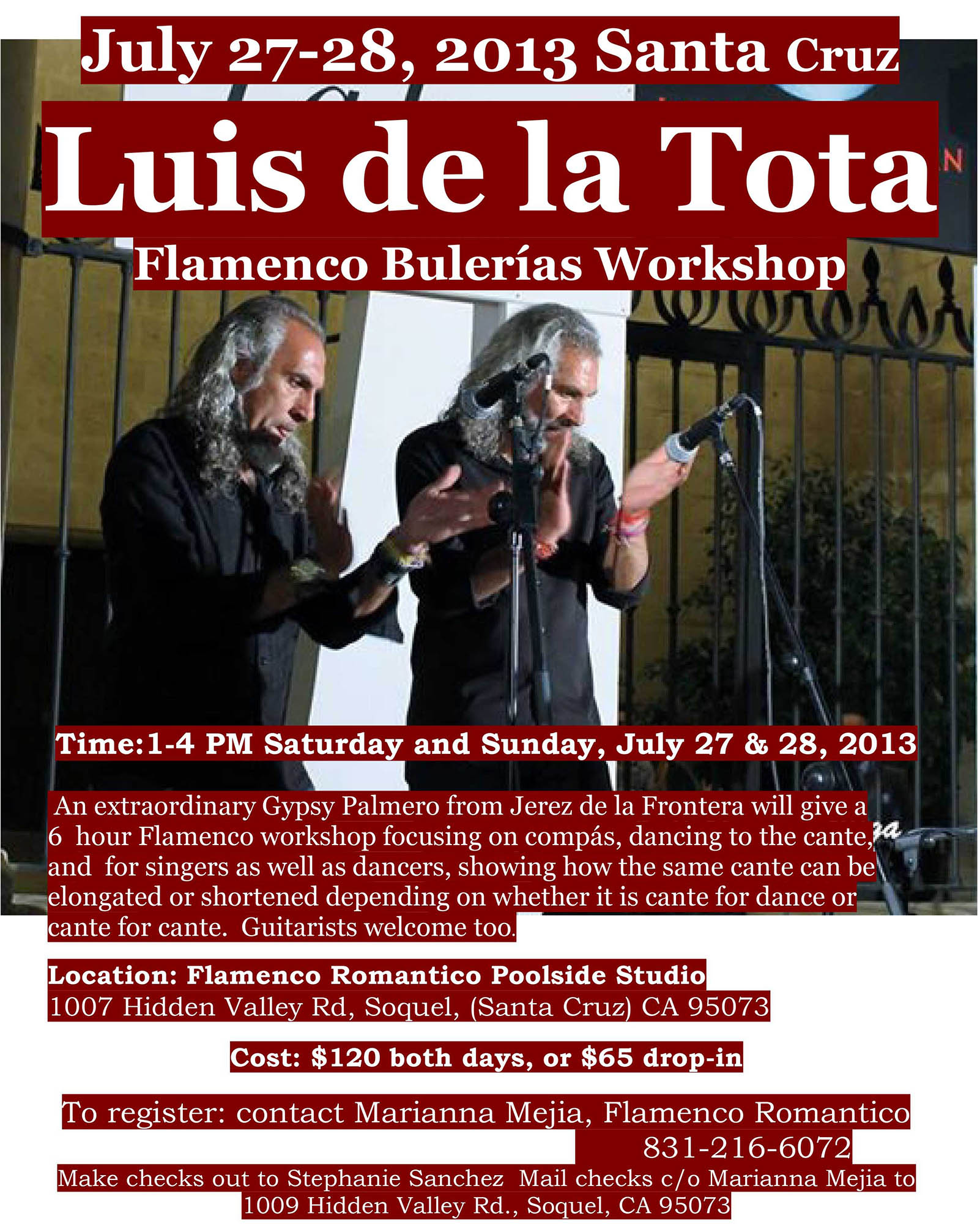 Luis de la Tota workshop July 2013