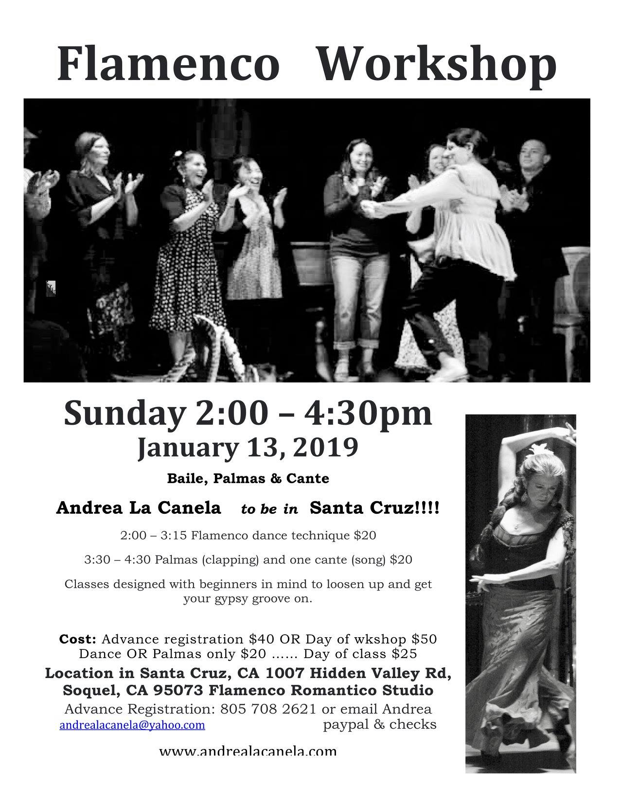 20190113 Andrea La Canela Flamenco Workshop