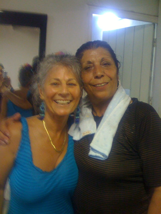 20100615 Marianna and Angelita Vargas afte class. Taken with my iphone