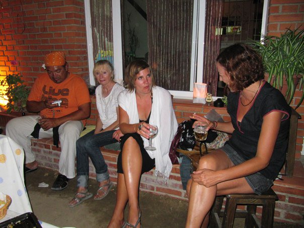 Hector, Gila, Sabina, Pili at Sabina's birthday party.