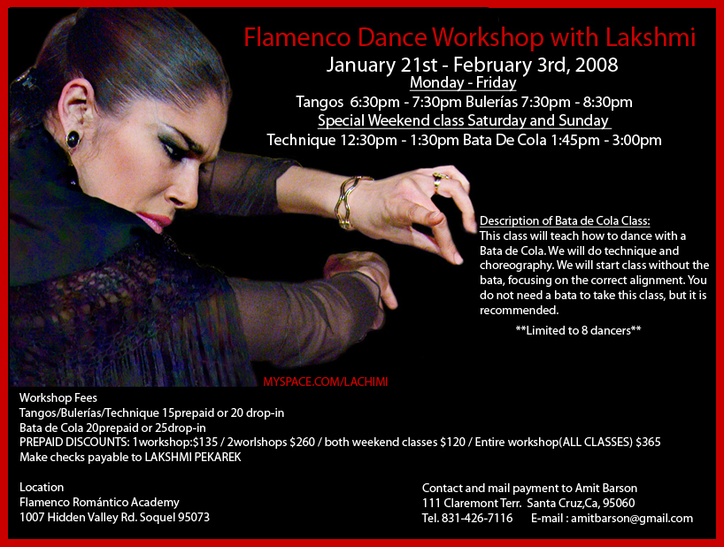 Flamenco Dance Workshop with Lakshmi 2008