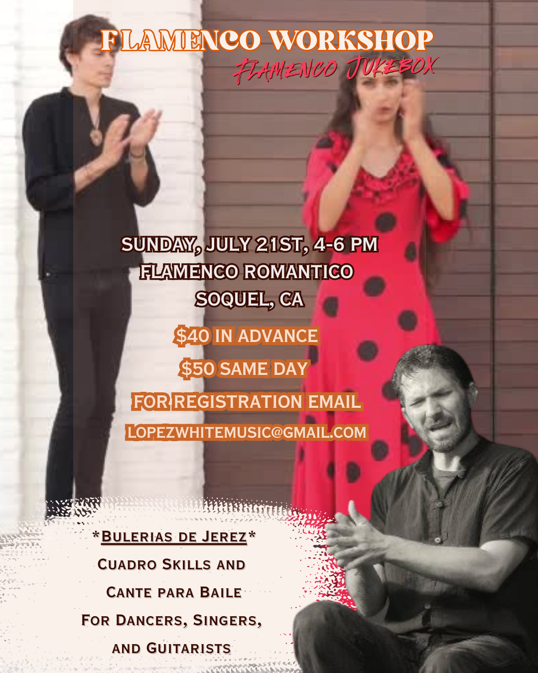 Flamenco Jukebox workshop in Soquel 7.21.24